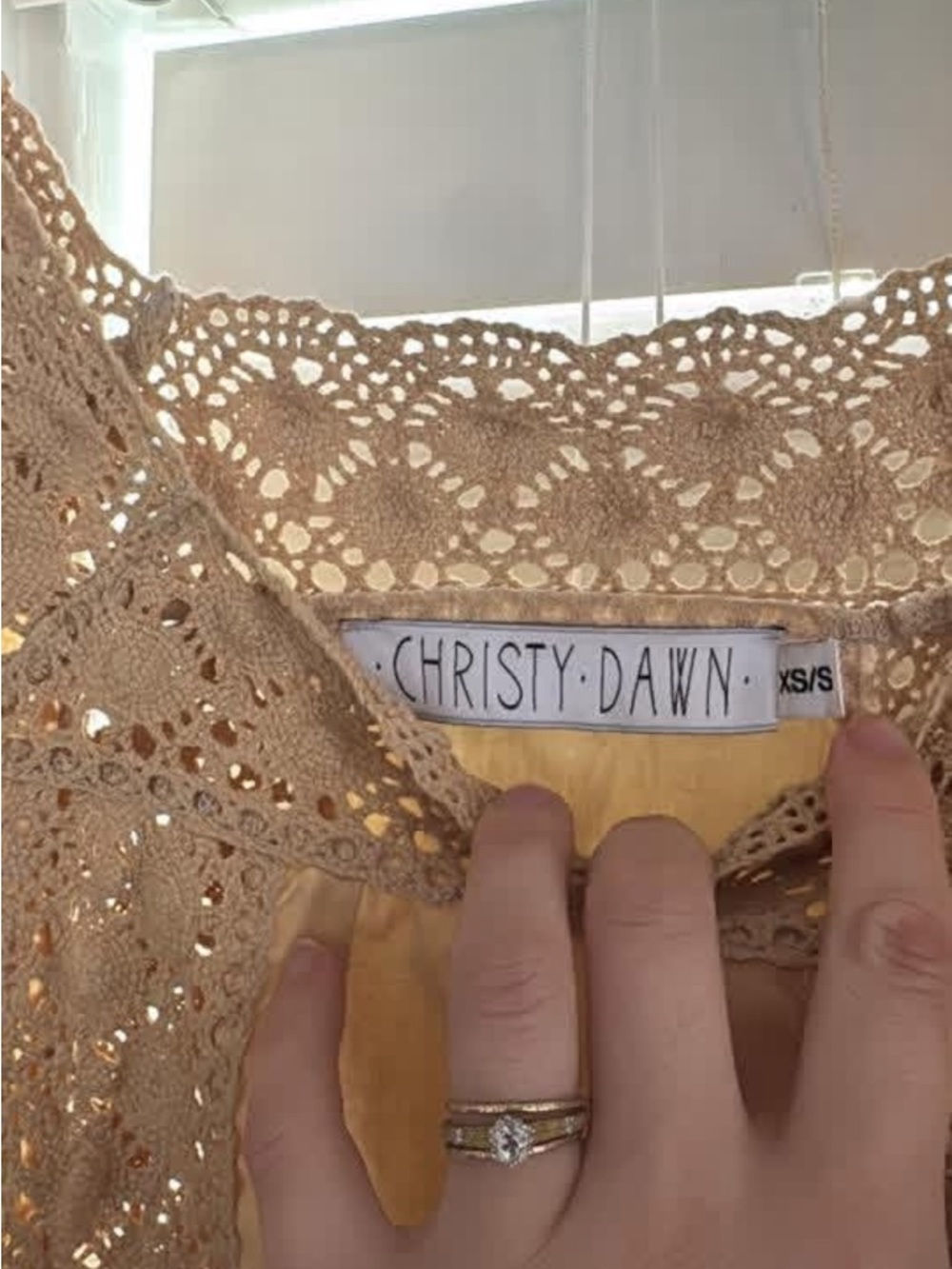 Cream Embroidered dress - Picture 2 of 2